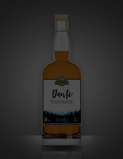 maquette whisky tourbé Dante